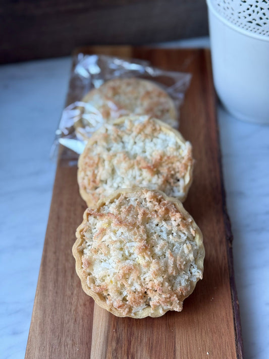 Dulce de leche and coconut tart